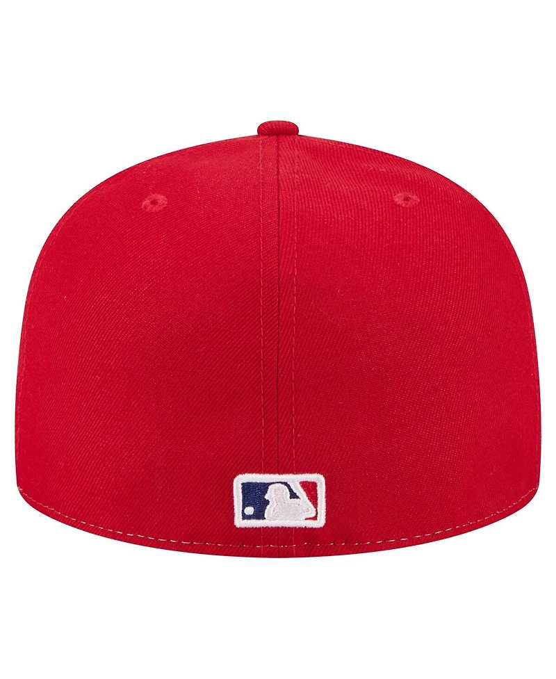 New Era Men's White/Red Philadelphia Phillies Repeat 59FIFTY Fitted Hat
