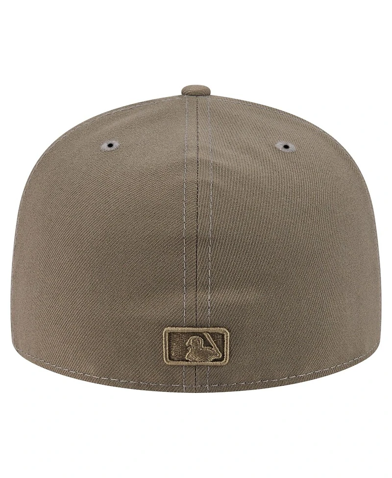 New Era Men's Olive Colorado Rockies Color Pack A-Frame 59FIFTY Fitted Hat