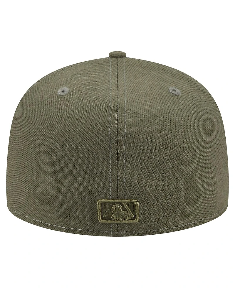 New Era Men's Olive Seattle Mariners Color Pack A-Frame 59FIFTY Fitted Hat