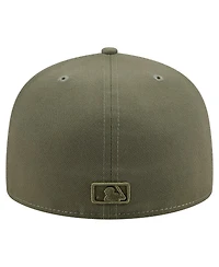New Era Men's Olive Washington Nationals Color Pack A-Frame 59FIFTY Fitted Hat