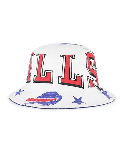 '47 Brand Women's White Buffalo Bills Energize Bucket Hat