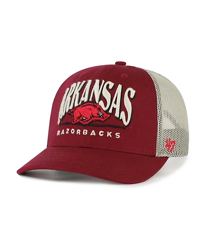 '47 Brand Men's Cardinal Arkansas Razorbacks Arid Adjustable Trucker Hat