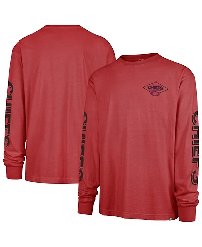 '47 Brand Men's Red Kansas City Chiefs Cairn Ravine Foundation Long Sleeve T-Shirt