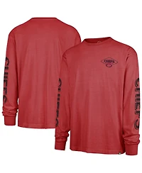 '47 Brand Men's Red Kansas City Chiefs Cairn Ravine Foundation Long Sleeve T-Shirt