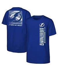 Outerstuff Big Boys and Girls Blue Tampa Bay Lightning Atmosphere T-Shirt