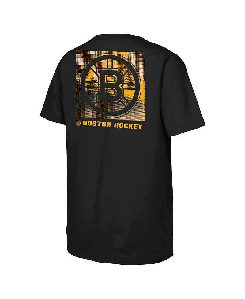 Outerstuff Big Boys and Girls Black Boston Bruins Atmosphere T-Shirt