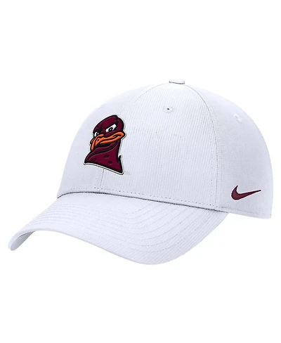 Nike Men's White Virginia Tech Hokies 2025 On-Field Club Performance Adjustable Hat