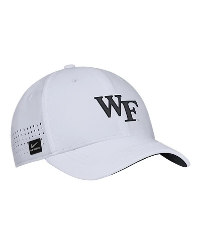 Nike Men's White Wake Forest Demon Deacons 2025 On-Field Performance Flex Hat