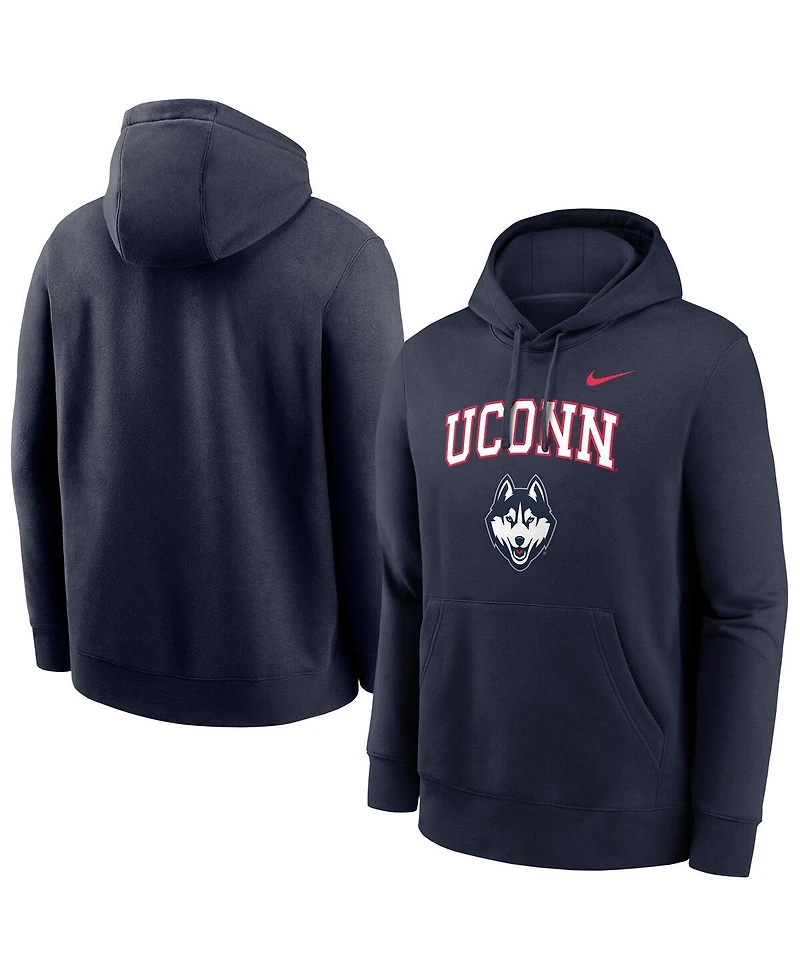 Nike Men's Navy UConn Huskies Club Pullover Hoodie