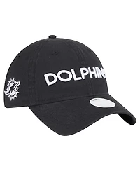 New Era Women's Black Miami Dolphins Cece 9TWENTY Adjustable Hat