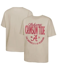 Outerstuff Big Boys and Girls Tan Alabama Crimson Tide News Flash T-Shirt