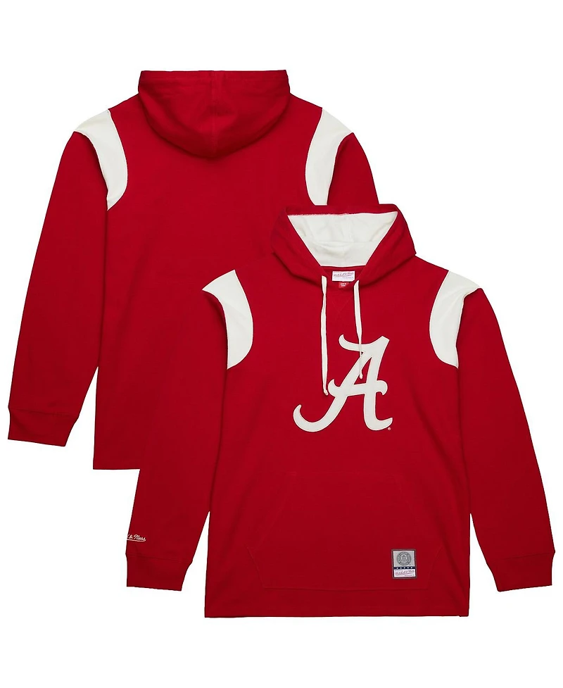 Mitchell & Ness Men's Crimson Alabama Tide Thermal Lightweight Hoodie