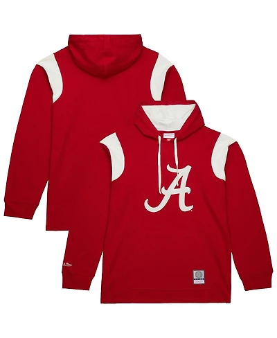 Mitchell & Ness Men's Crimson Alabama Tide Thermal Lightweight Hoodie