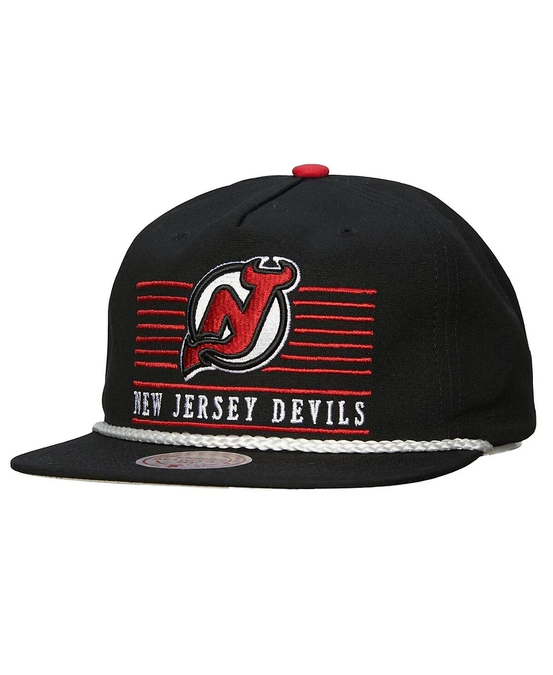 Mitchell & Ness Men's Black New Jersey Devils Ascend Deadstock Snapback Hat