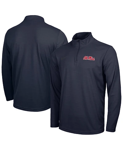 Nike Men's Navy Ole Miss Rebels Intensity Performance Quarter-Zip Pullover Sweatshirt