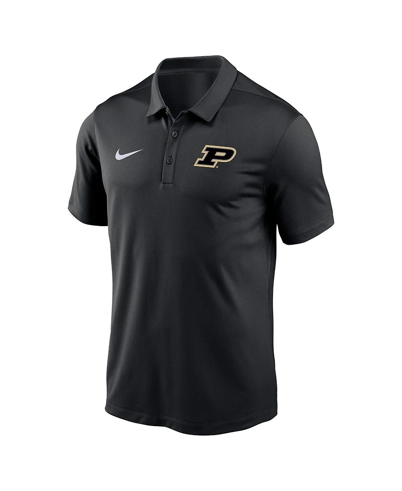 Nike Men's Black Purdue Boilermakers Victory Solid Performance Polo Shirt