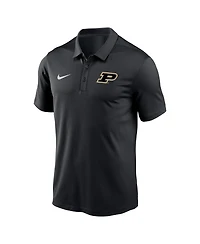 Nike Men's Black Purdue Boilermakers Victory Solid Performance Polo Shirt