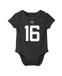 Nike Baby Boys and Girls Trevor Lawrence Black Jacksonville Jaguars Player Name Number Bodysuit