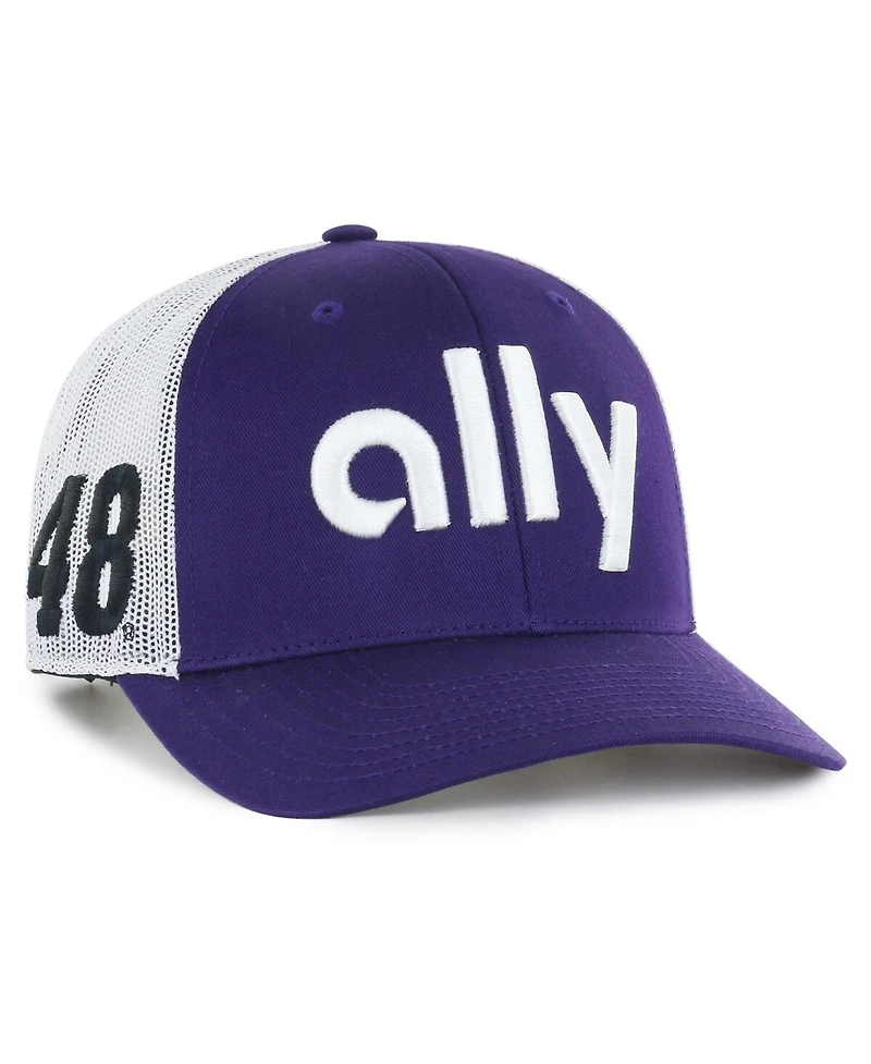 '47 Brand Men's Purple Alex Bowman Trucker Adjustable Hat