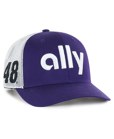 '47 Brand Men's Purple Alex Bowman Trucker Adjustable Hat