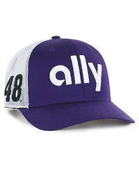 '47 Brand Men's Purple Alex Bowman Trucker Adjustable Hat