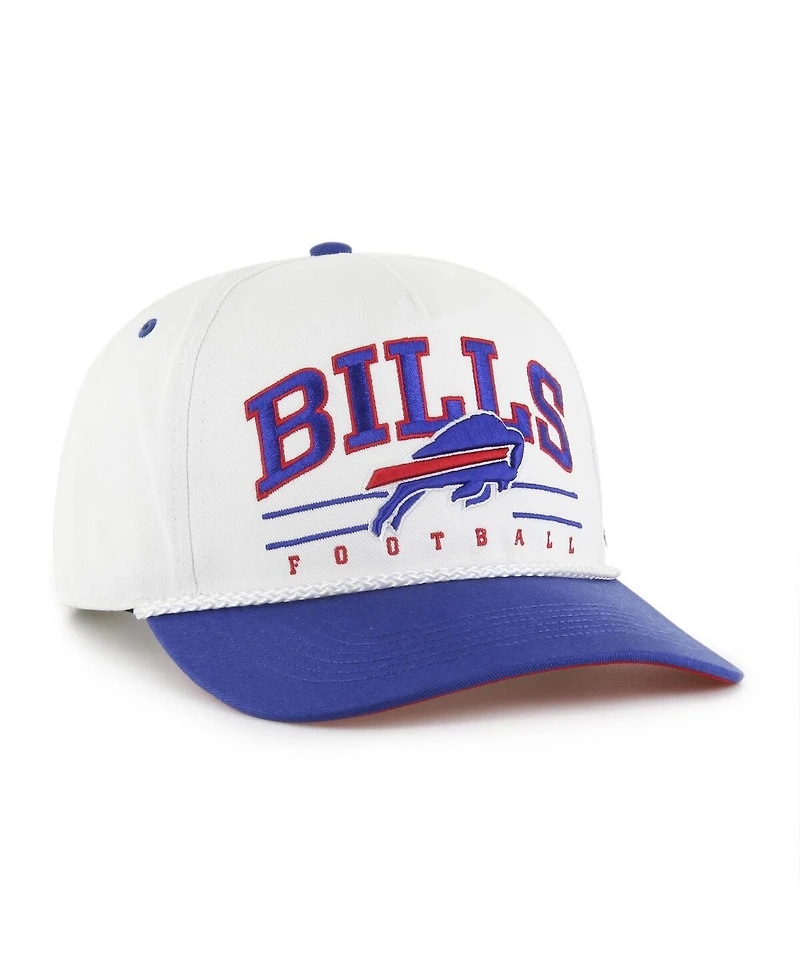 '47 Brand Men's White/Royal Buffalo Bills Roscoe Two-Toned Hitch Adjustable Hat