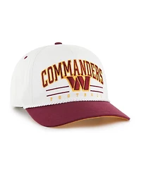 '47 Brand Men's White/Burgundy Washington Commanders Roscoe Two-Toned Hitch Adjustable Hat