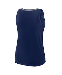 Logo Athletic Women's Navy Dallas Cowboys Plus Stellar Win V-Neck Tank Top