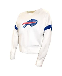 Fanatics Women's White Buffalo Bills Plus Fleece Pullover Sweatshirt