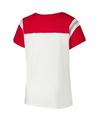 Fanatics Women's White Wisconsin Badgers Plus Winning Gear T-Shirt
