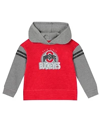 Outerstuff Baby Boys and Girls Scarlet Ohio State Buckeyes Clubhouse Pullover Hoodie Legging Set