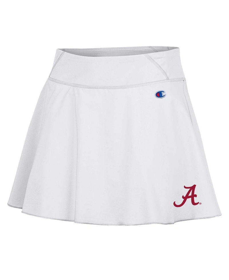 Champion Women's White Alabama Crimson Tide Tailgate Soft Touch Skort