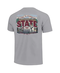 Image One Big Boys and Girls Gray Mississippi State Bulldogs Local Campus Scene T-Shirt