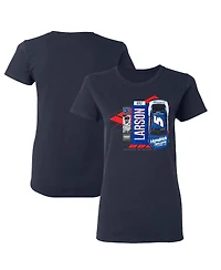 Hendrick Motorsports Team Collection Women's Navy Kyle Larson Valvoline Car T-Shirt