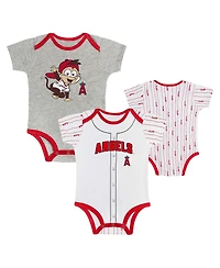 Outerstuff Baby Boys and Girls Los Angeles Angels Play Ball 2-Pack Bodysuit Set