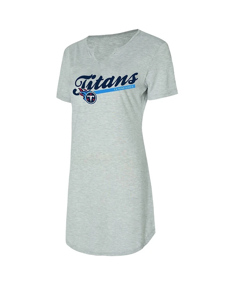 Concepts Sport Women's Gray Tennessee Titans Petition Knit Nightshirt