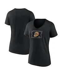 Fanatics Mto Label Women's Black San Francisco 49ers Sugar Skull V-Neck T-Shirt