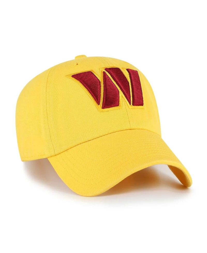 '47 Brand Men's Gold Washington Commanders Cleanup Adjustable Hat