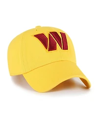 '47 Brand Men's Gold Washington Commanders Cleanup Adjustable Hat