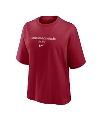 Nike Women's Cardinal Arkansas Razorbacks Boxy T-Shirt
