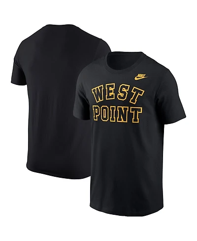 Nike Men's Black Army Black Knights Wordmark West Point Classic Collection T-Shirt