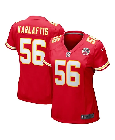 Nike Women's George Karlaftis Red Kansas City Chiefs Game Player Jersey
