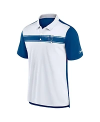 Nike Men's White/Royal Indianapolis Colts Rewind Pique Polo Shirt