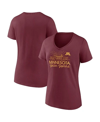 Fanatics Women's Maroon Minnesota Golden Gophers Fundamentals Region Draw T-Shirt