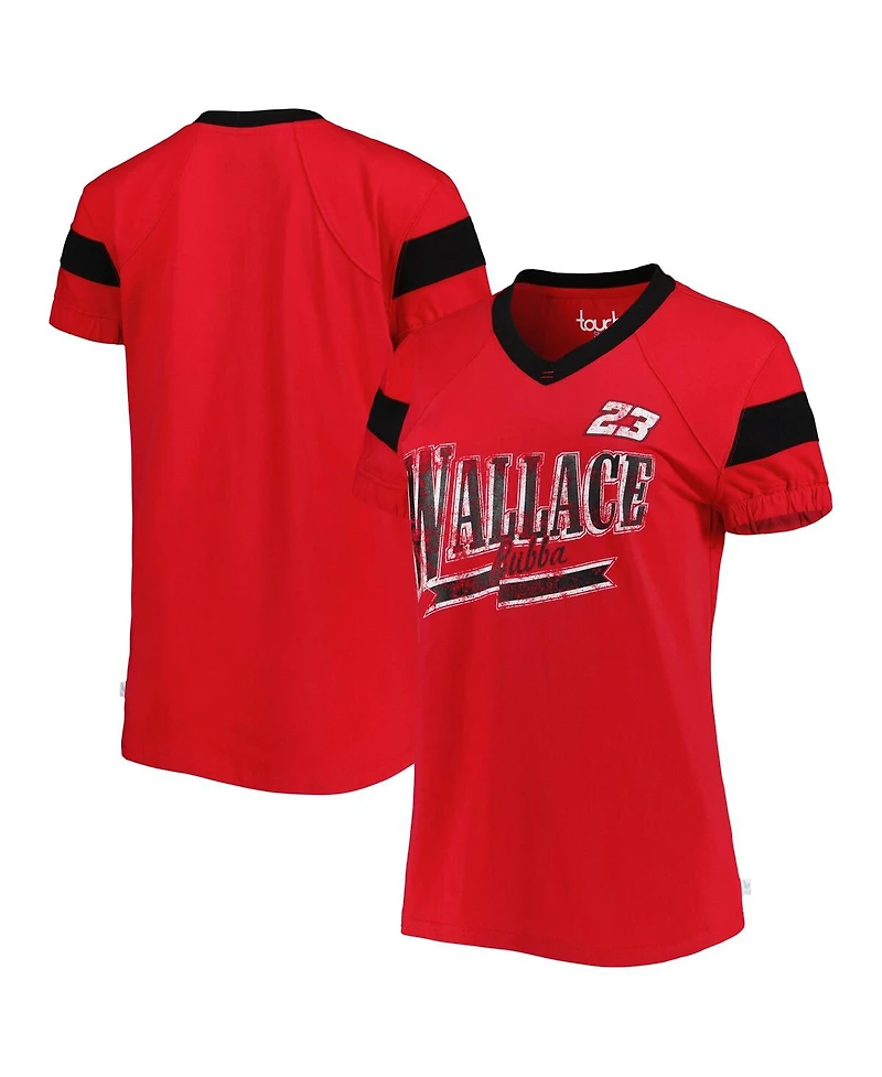 Touch Women's Red Bubba Wallace Pre-Game V-Neck T-Shirt