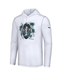 Tommy Bahama Men's White Philadelphia Eagles Graffiti Touchdown Pullover Hoodie