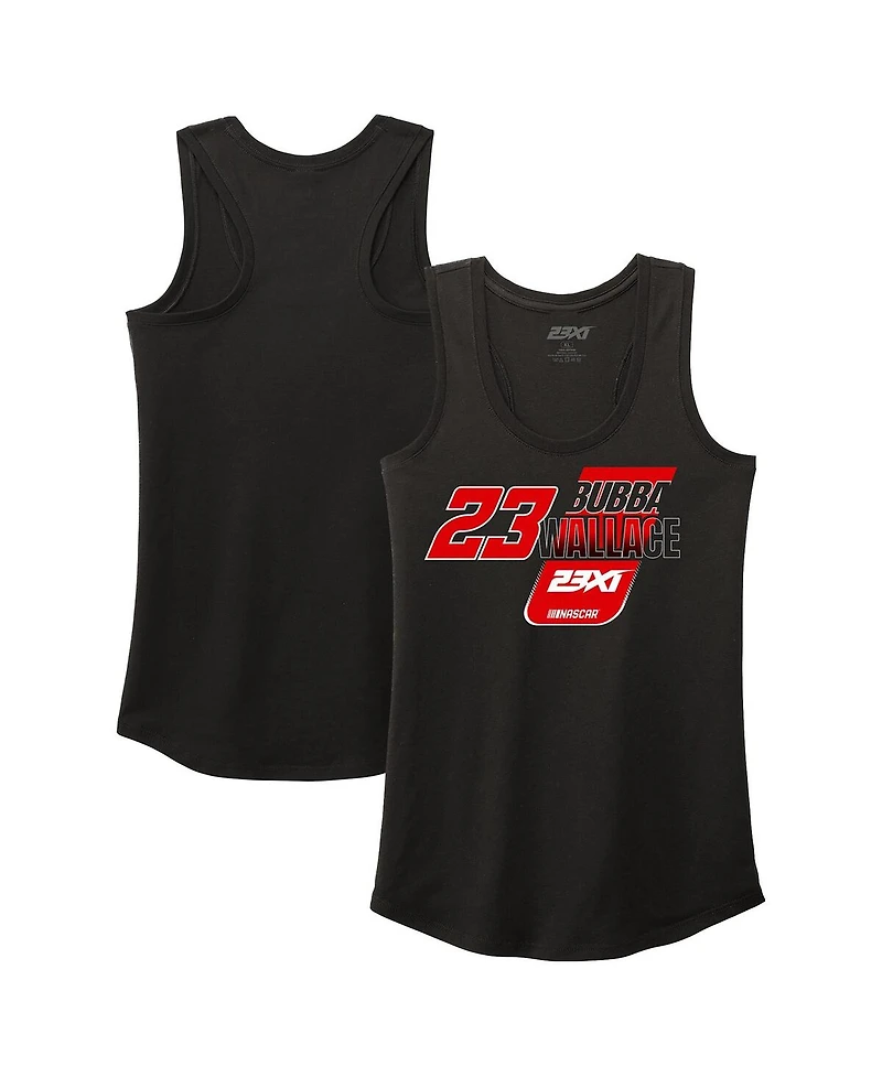 23Xi Racing Women's Black Bubba Wallace Racer Back Tri-Blend Tank Top