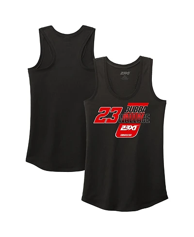 23Xi Racing Women's Black Bubba Wallace Racer Back Tri-Blend Tank Top