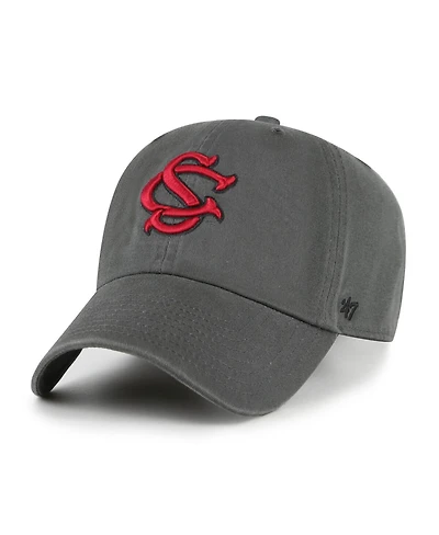 '47 Brand Men's Charcoal South Carolina Gamecocks Clean Up Adjustable Hat