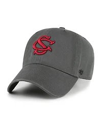 '47 Brand Men's Charcoal South Carolina Gamecocks Clean Up Adjustable Hat